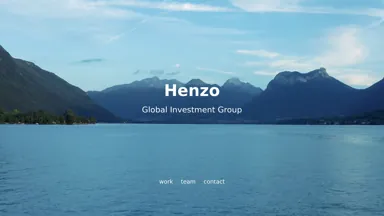 Screenshot of Henzo.io's homepage