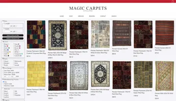 Magic Carpets Online web-front